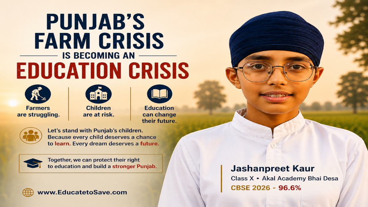 Punjab Farm Crisis: Why Rural Children Need Educational Support